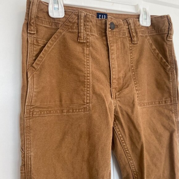NWOT GAP Denim Tan Straight Leg Jeans Boy's Pants Kids Size 12 - Picture 2 of 5